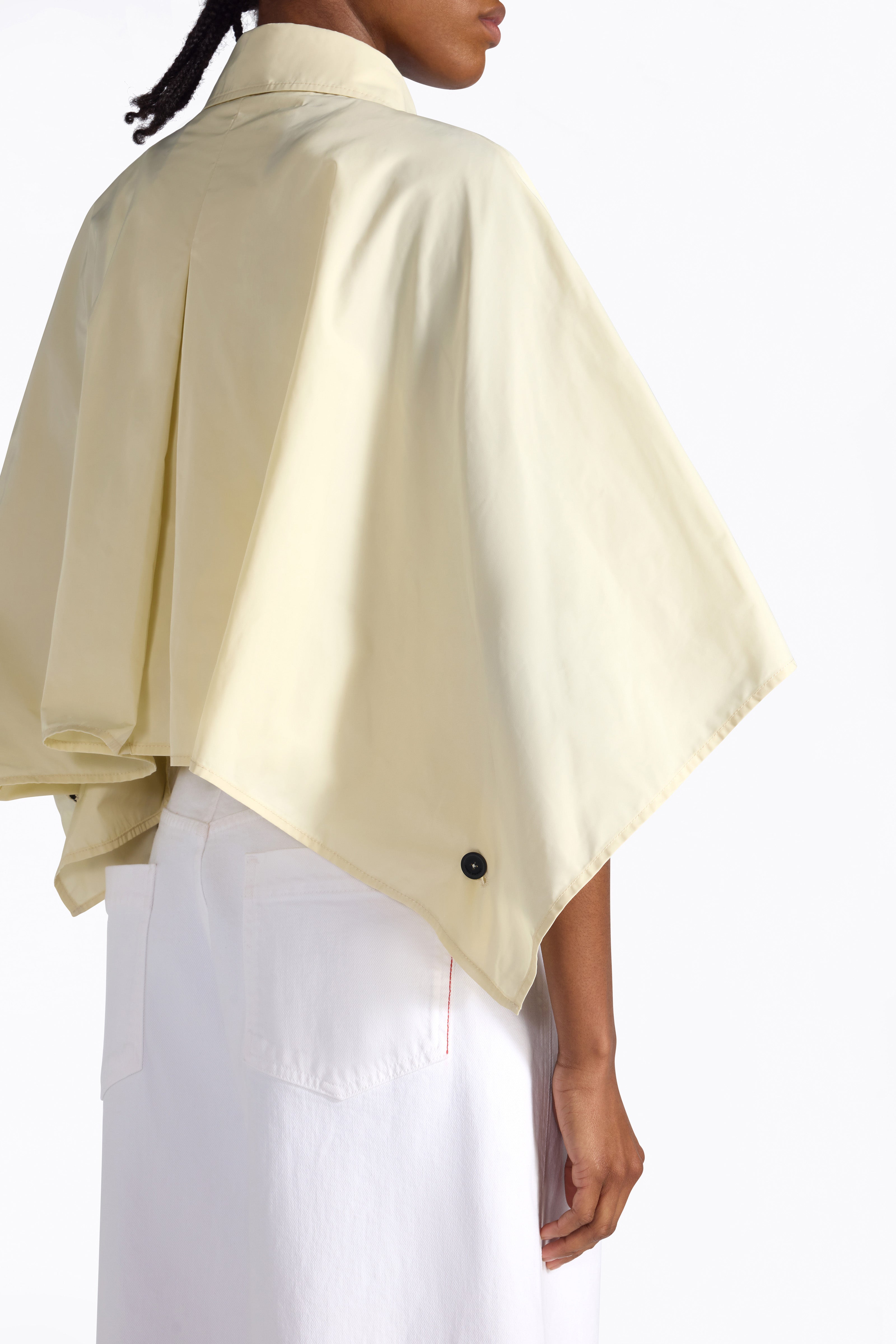 Liviana Conti Verlain veste cape courte coupe-vent noir
