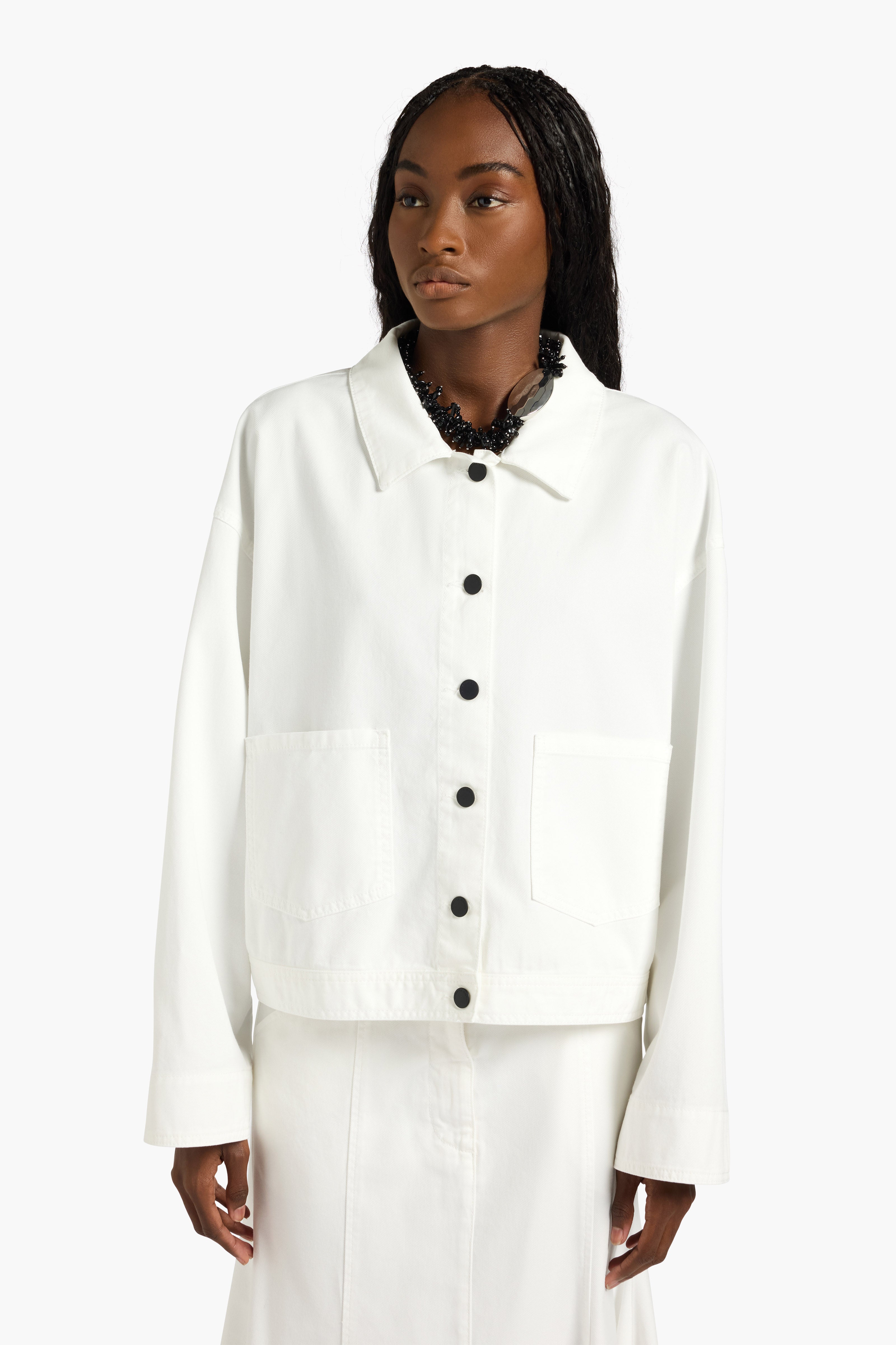 Liviana Conti Steve veste coton beige sale