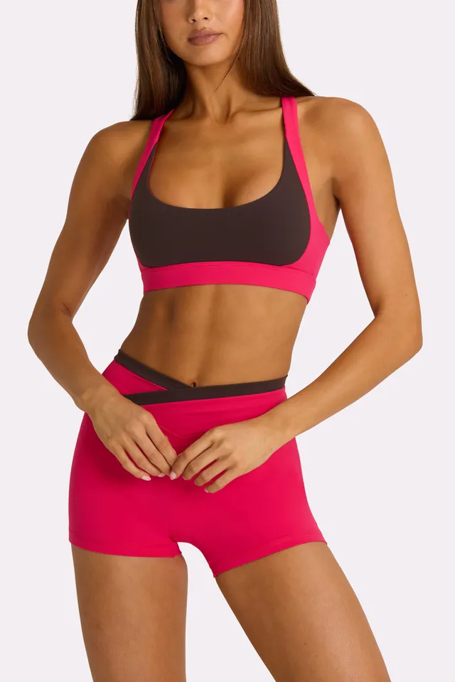 Oh Polly Bo+Tee Soft Active Short Rose Vif Anti-Transparence