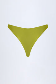 Oh Polly Bermuda bas bikini cheeky vert olive perles