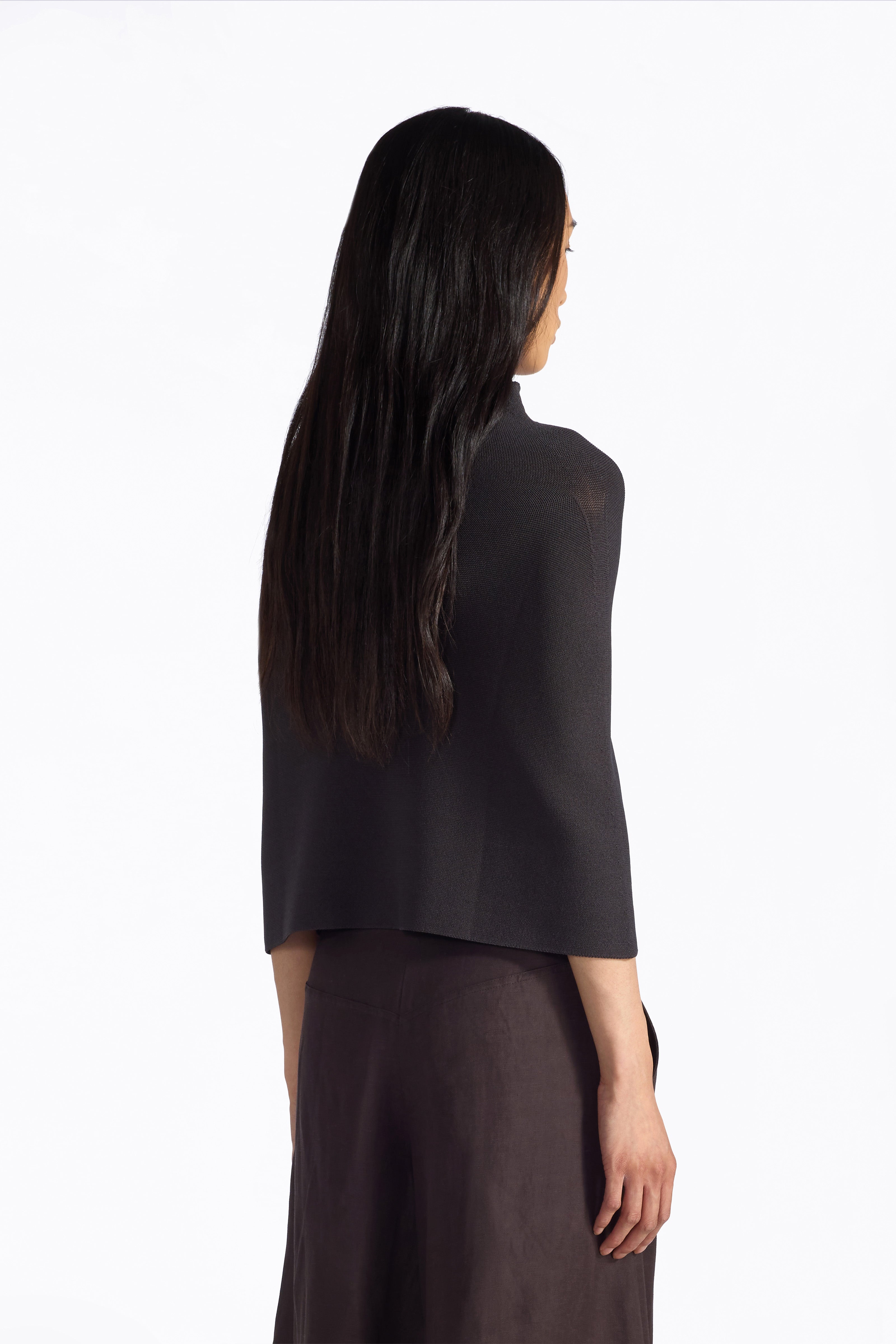 Liviana Conti Armida cape lavagna viscose