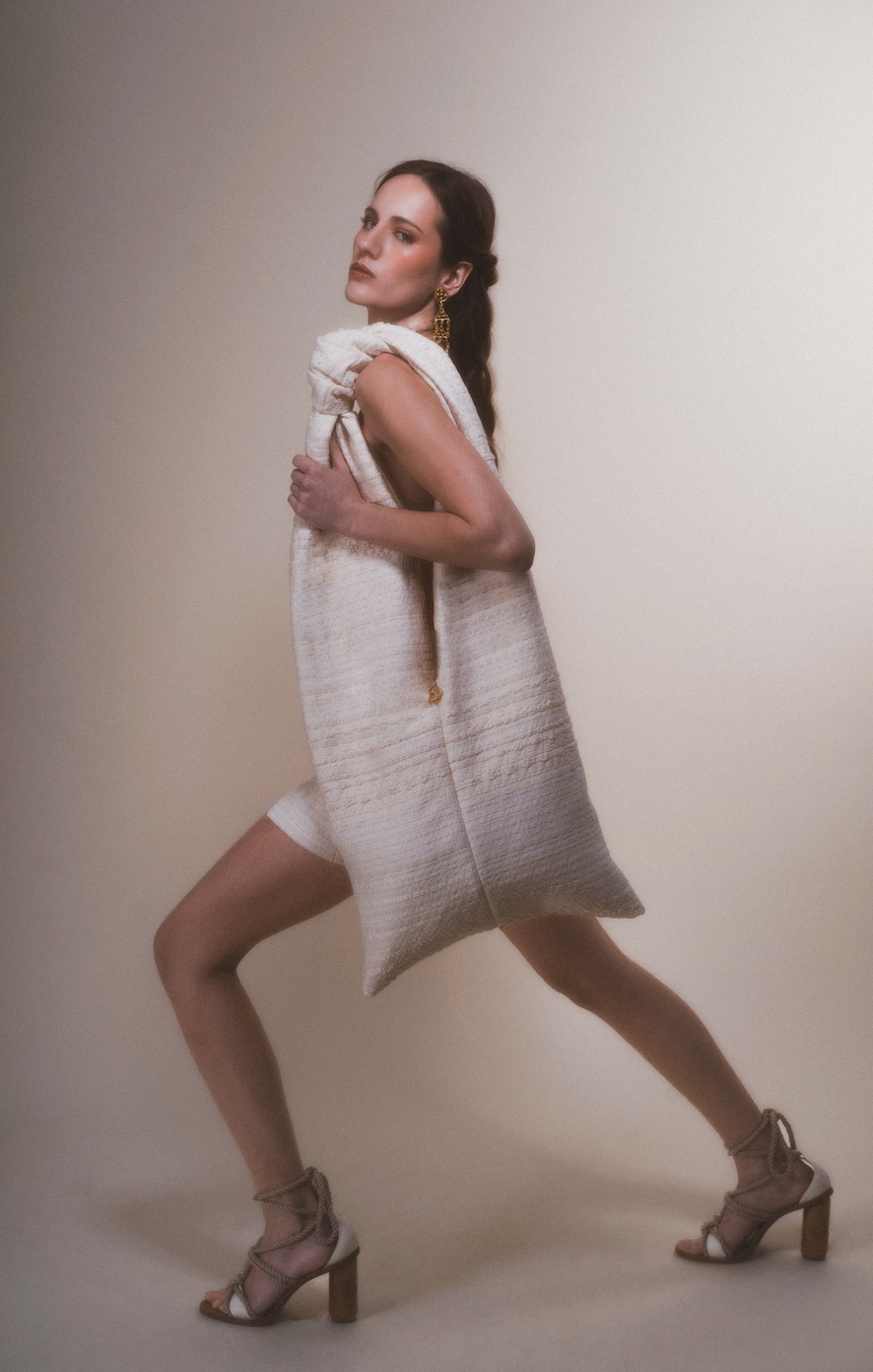 The Ethiquette Pablo sac tote Athena XL tweed