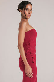 Oh Polly Tops haut bandeau rouge cerise modal 16011