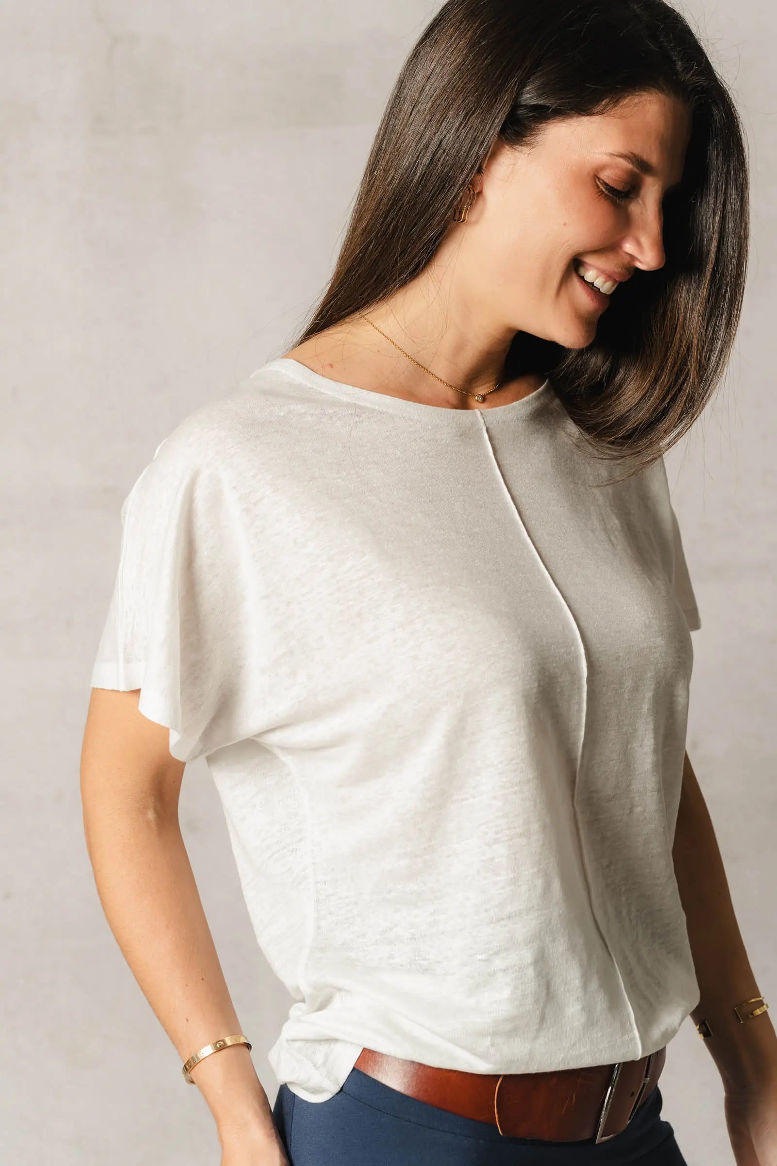 Thelma & Rose Paloma top lin chauve-souris noir