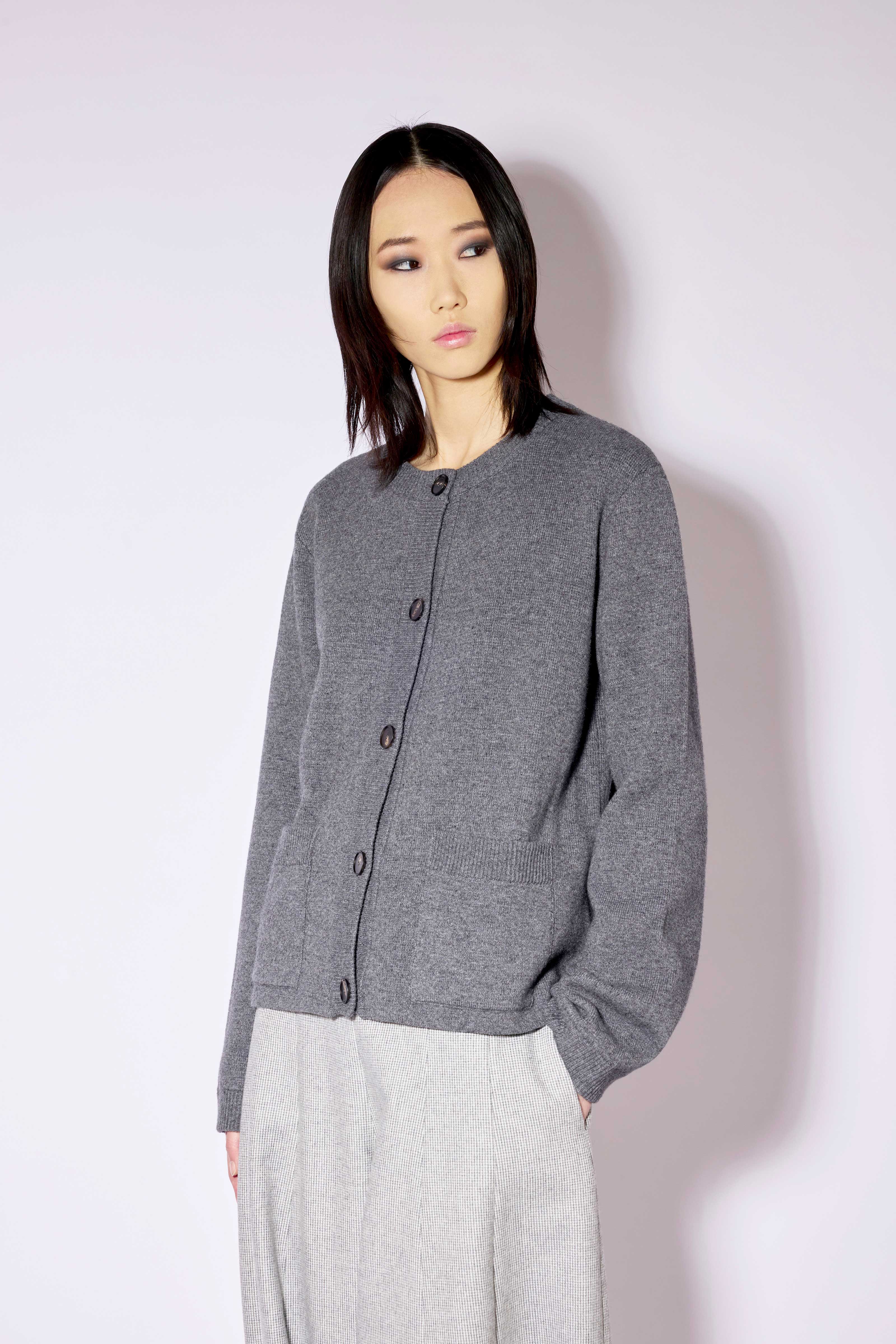 Liviana Conti Miles gilet cachemire gris M