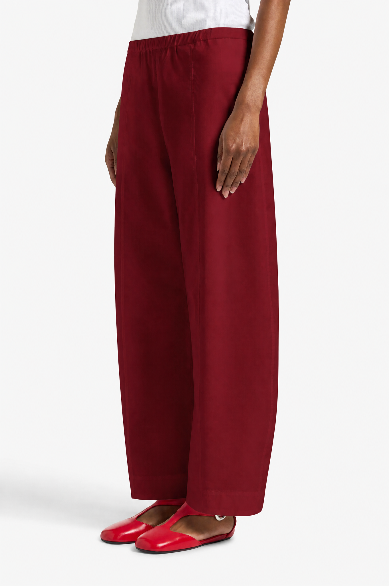 Liviana Conti Joseph pantalon balloon blanc popline stretch