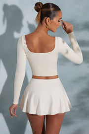 Oh Polly Shorts Mia 6189 jupe-short ivoire modal