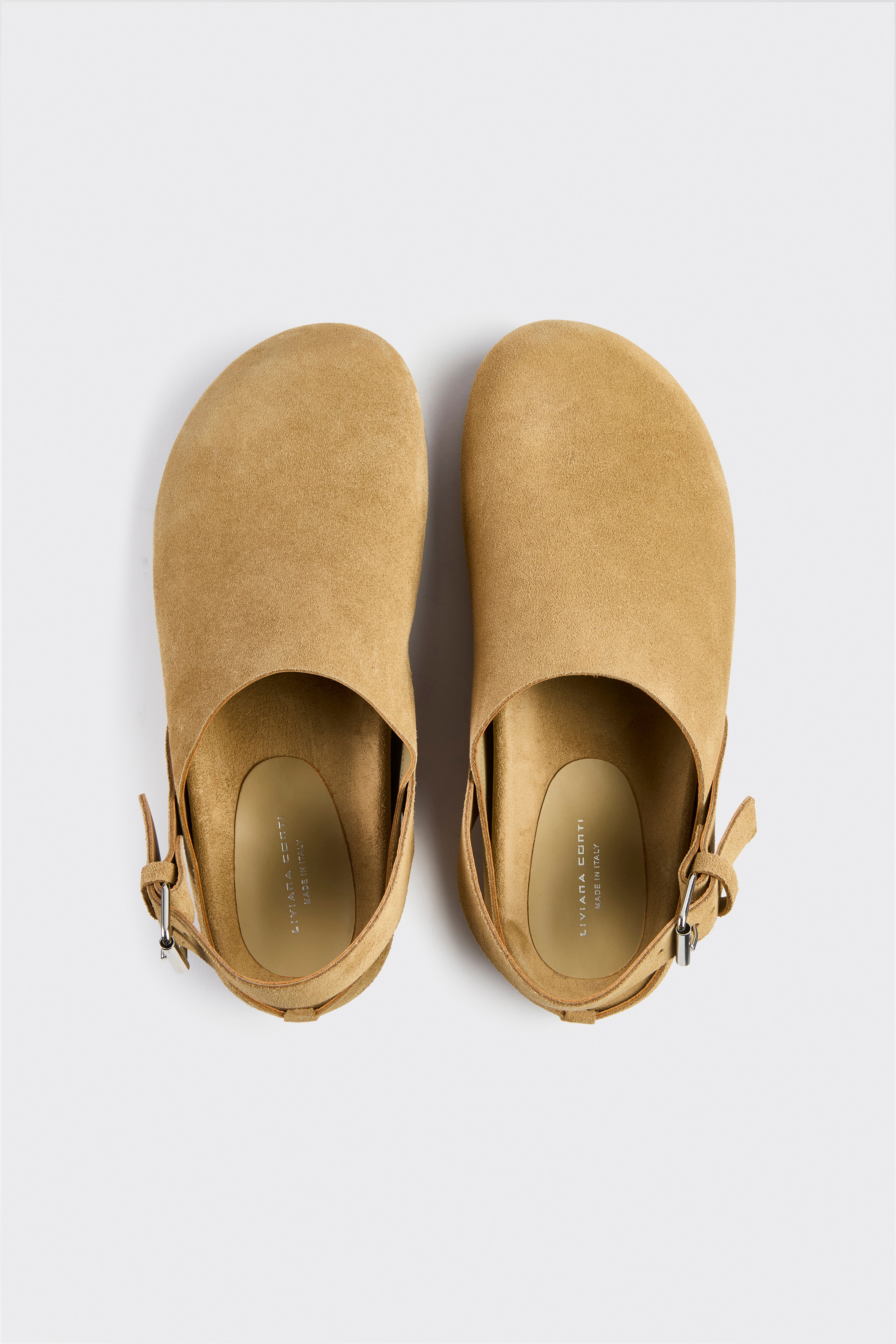 Liviana Conti Molly mules beige bout rond
