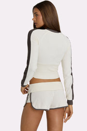 Oh Polly short éponge taille rabattue beige coconut