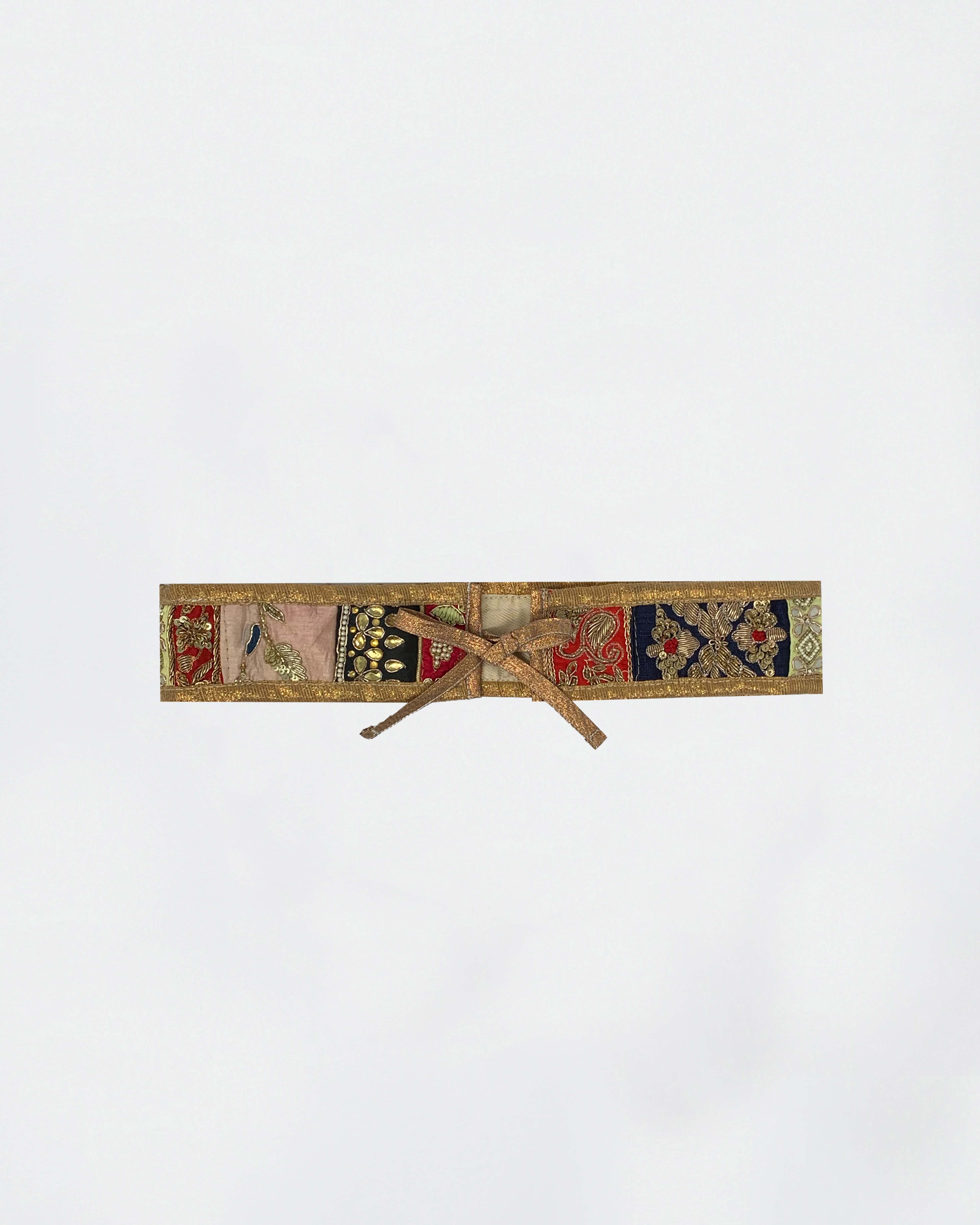 The Ethiquette Accessoires Jaipur Belt ceinture brodée