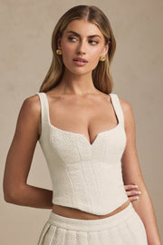 Oh Polly Nami 13693 top corset ivoire à lacets