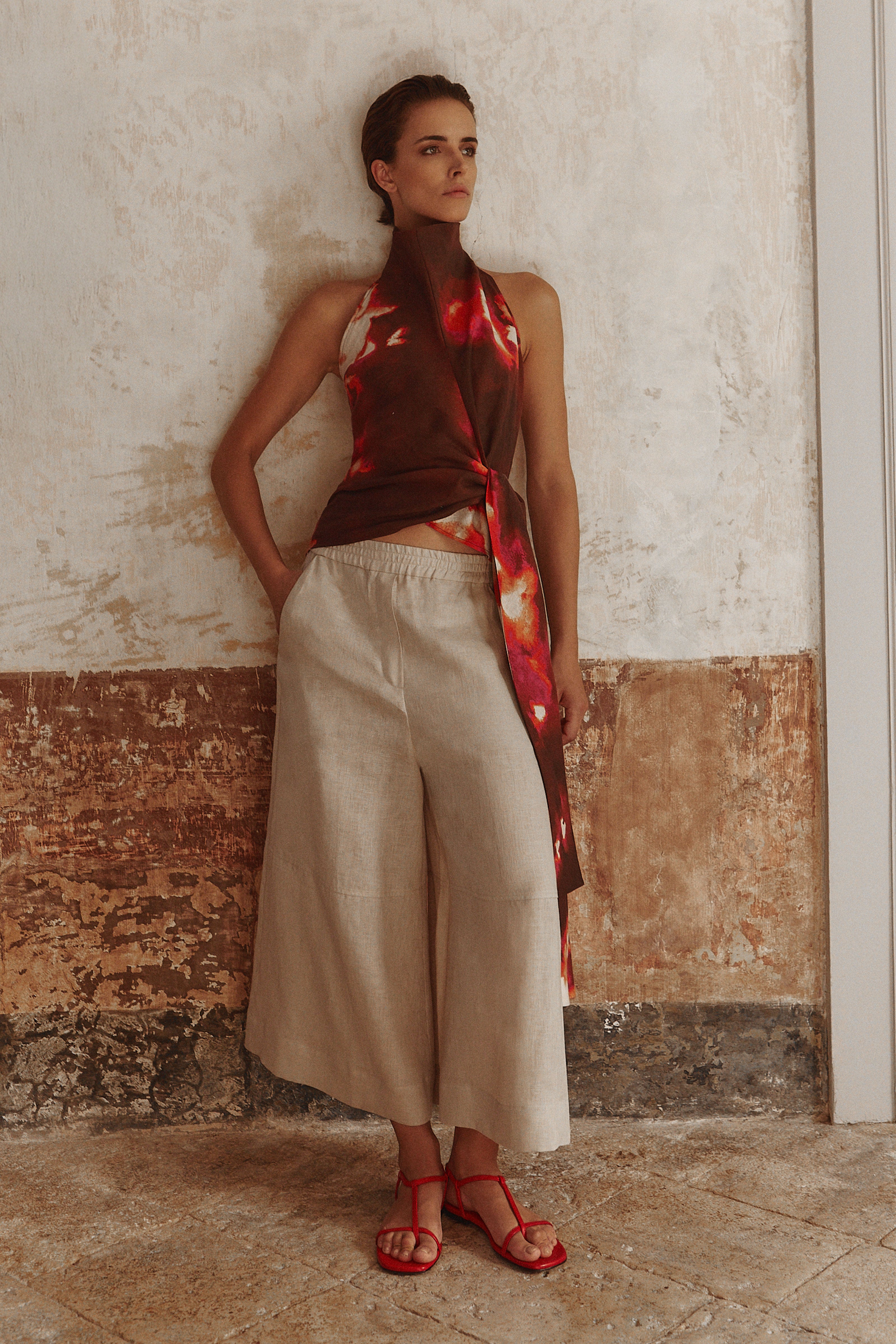 Liviana Conti Edgar pantalon Duna 100% lin large