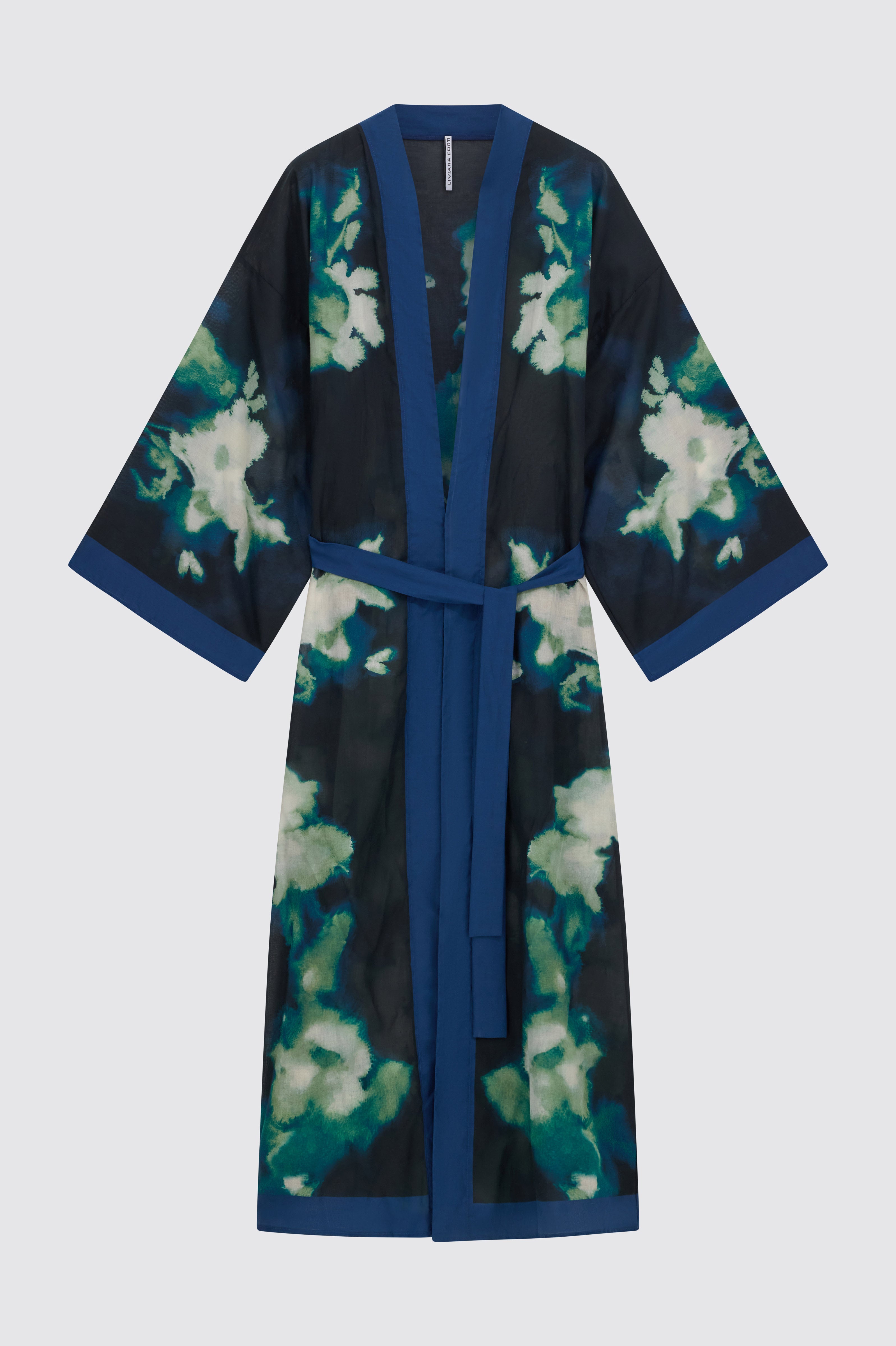 Liviana Conti Kokoro kimono coton fleur nuit