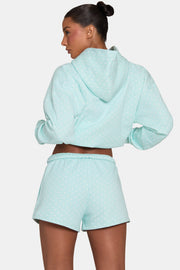 Oh Polly Shorts sweat short menthe pois décontracté