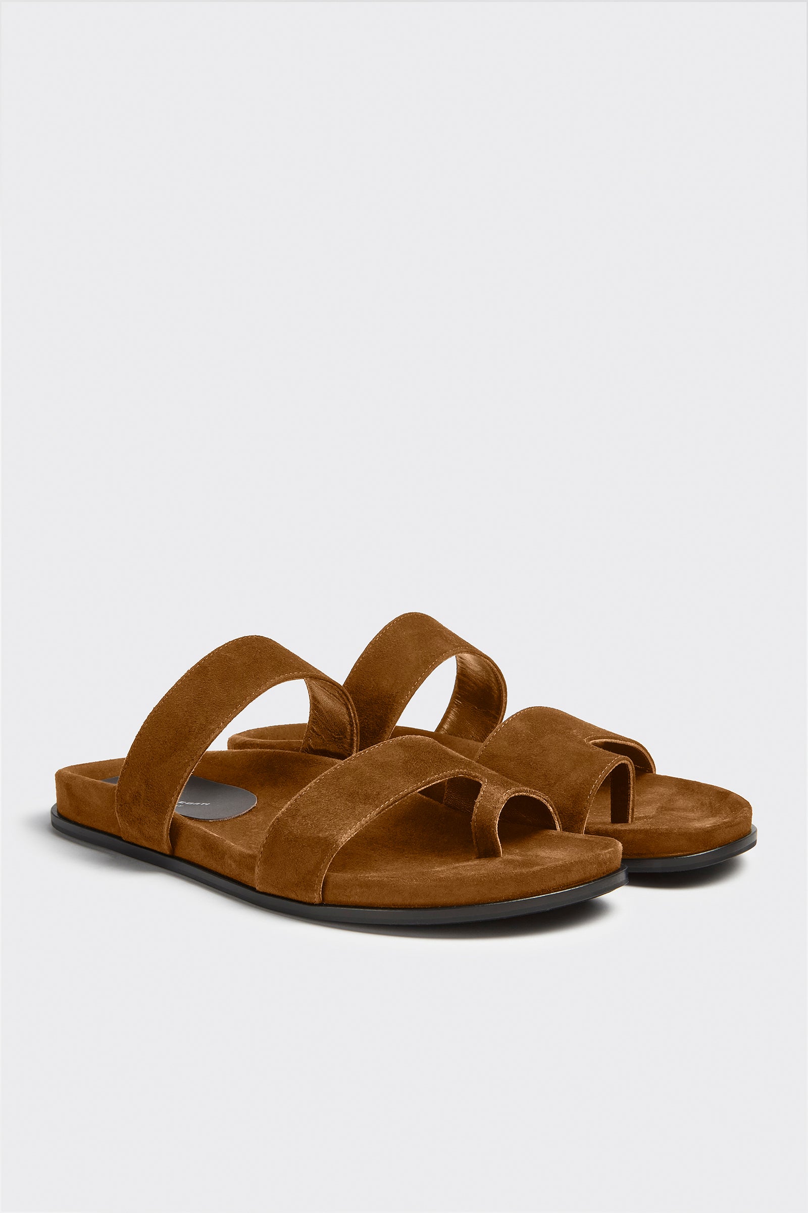 Liviana Conti Maggie mules plates Brandy daim