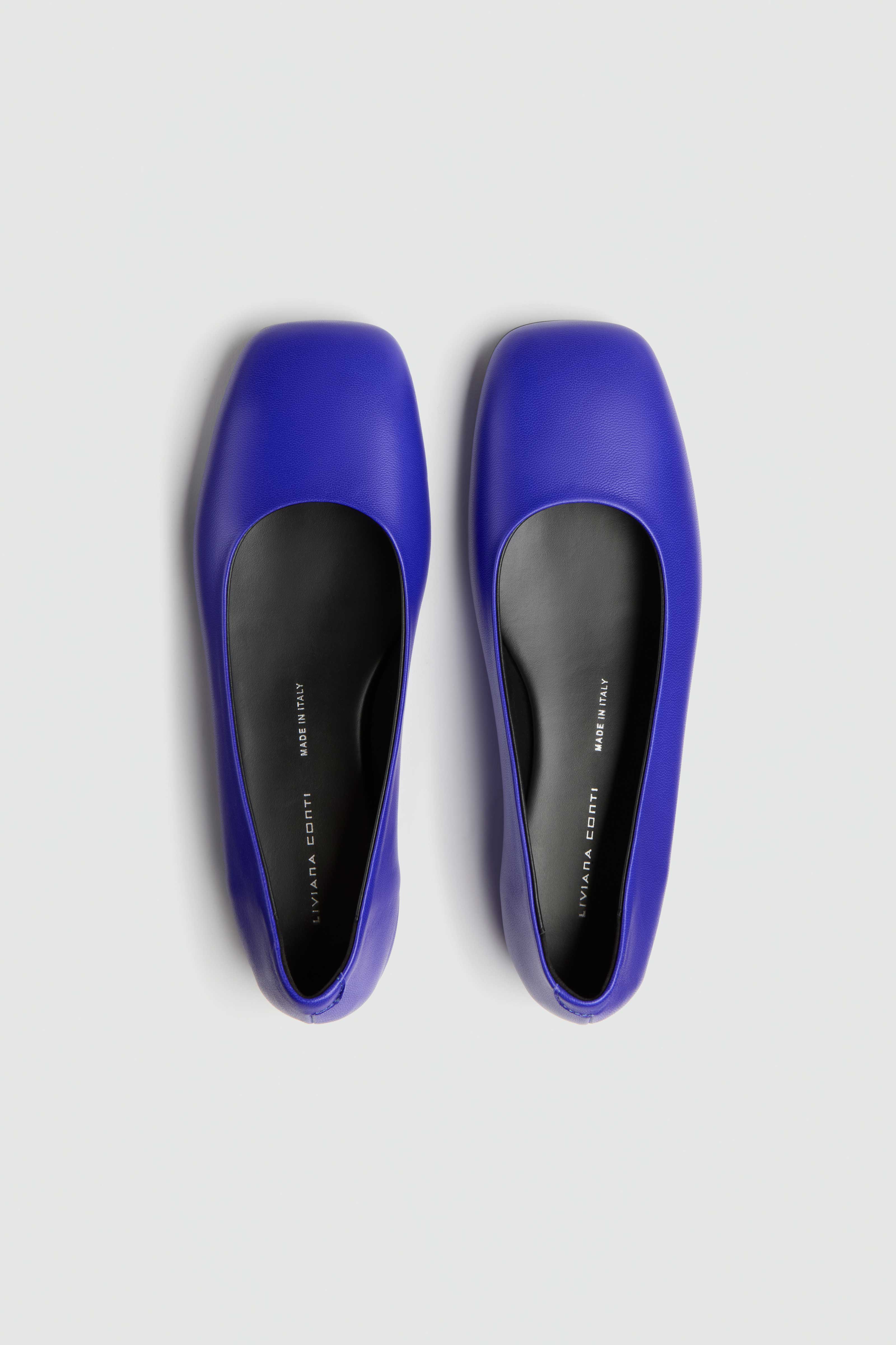 Liviana Conti Olivia ballerines cuir nappa bleuette