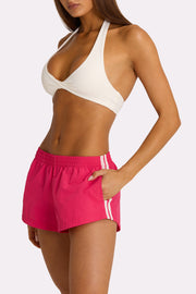Oh Polly Shorts short tissé rose hot pink taille élastique