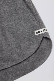 Oh Polly BT2297 short gris foncé coton à boutons