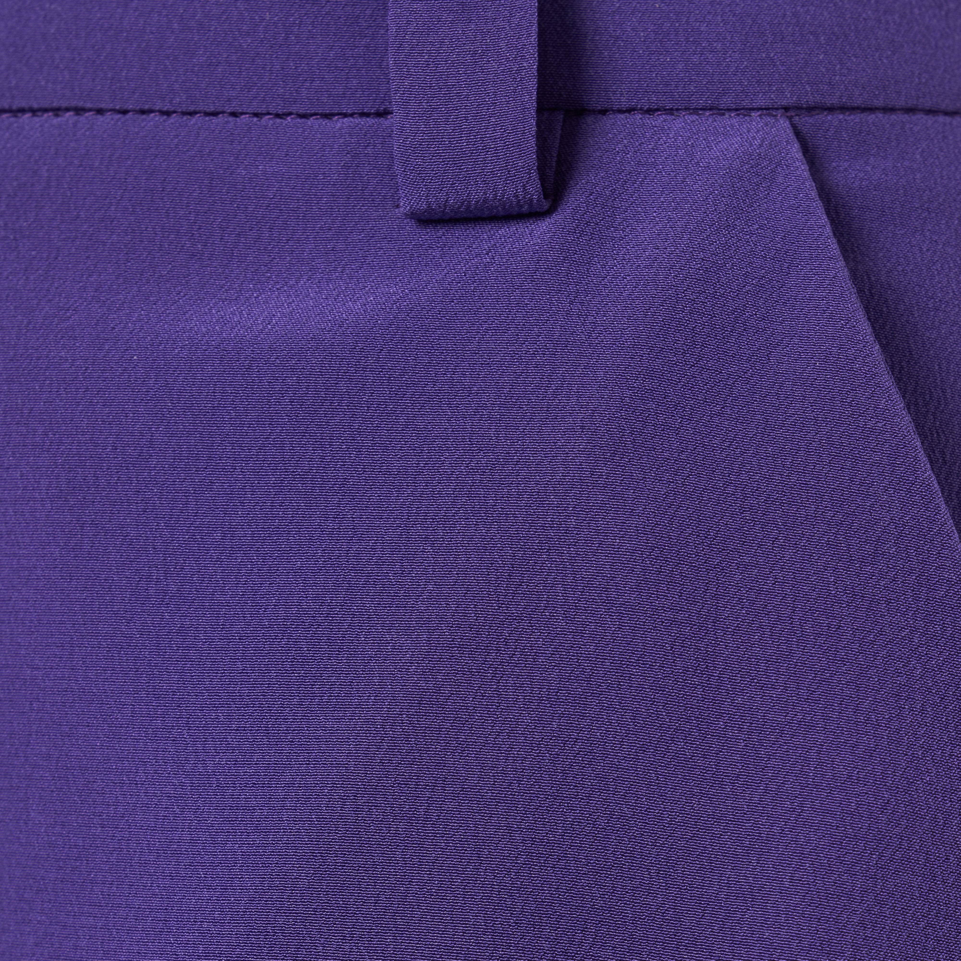 Alessandra Rich Silk Midi Skirt jupe crayon violette 40