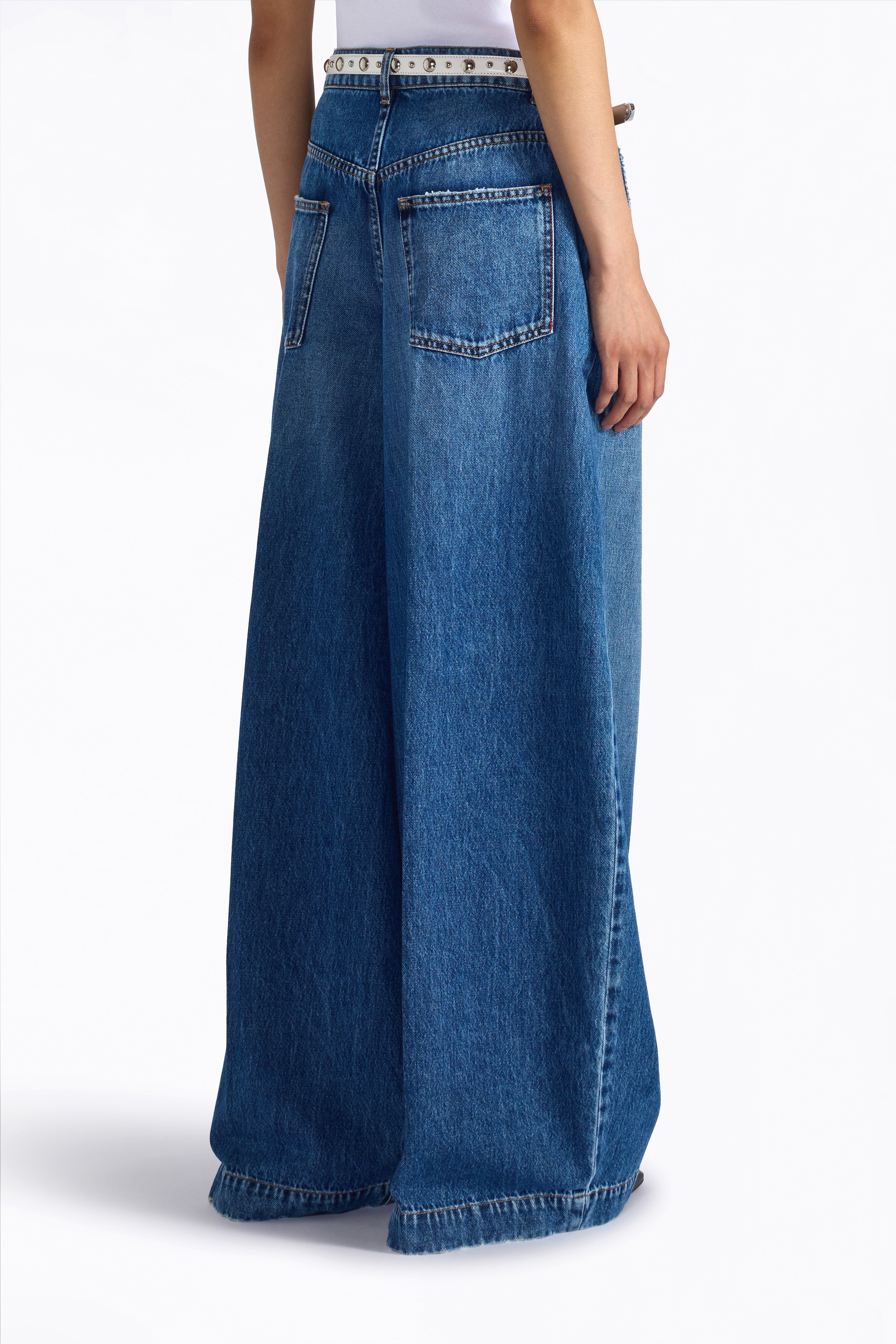 Liviana Conti Zachary jean large mid blu denim