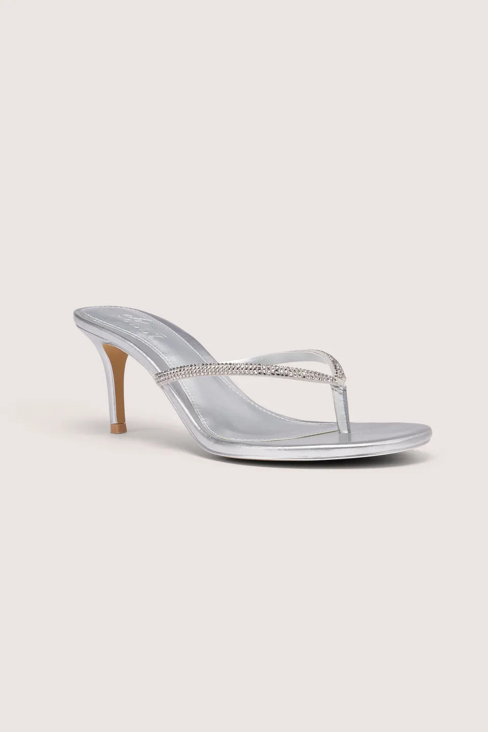 Oh Polly Coco Sandale Talon Argent 8 cm strass