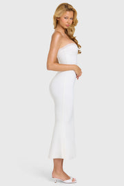 Oh Polly Winslet Robe Bustier Coconut Blanc Dentelle