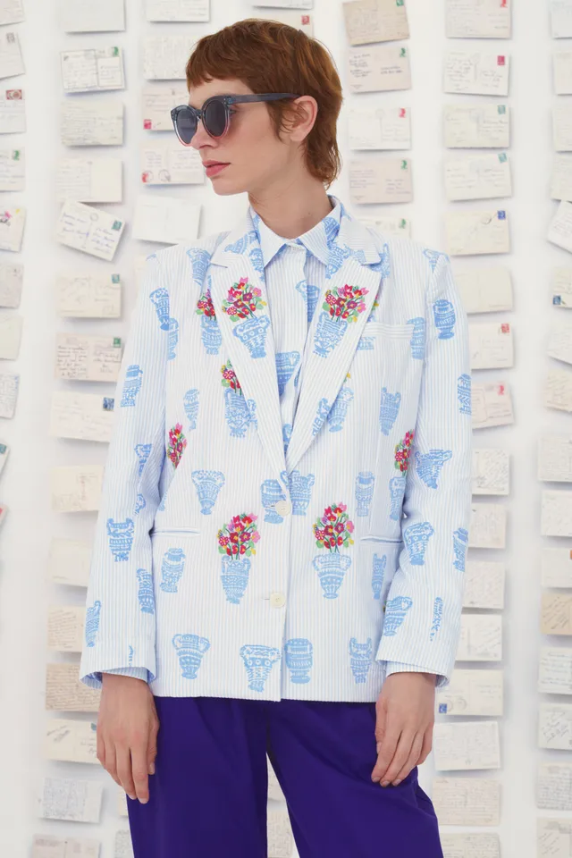 Mii en carte postale Veste Titi Les Cyclades veste coton