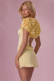 Oh Polly Knitwear Soretta boléro beurre floral
