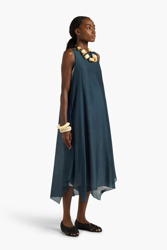 Liviana Conti Alia robe midi bicolore coton soie