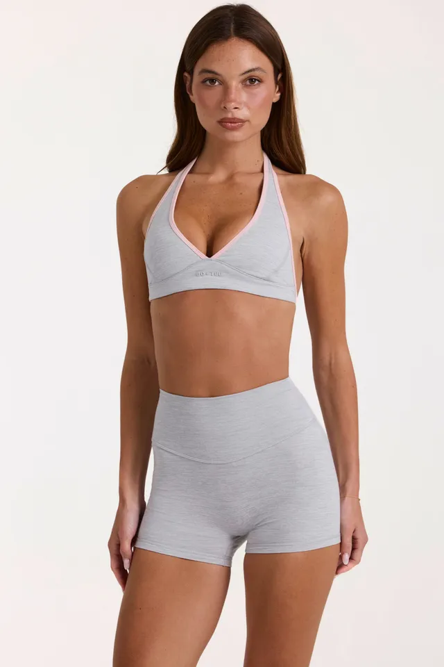 Bo+Tee Soft Active brassière sport gris chiné V