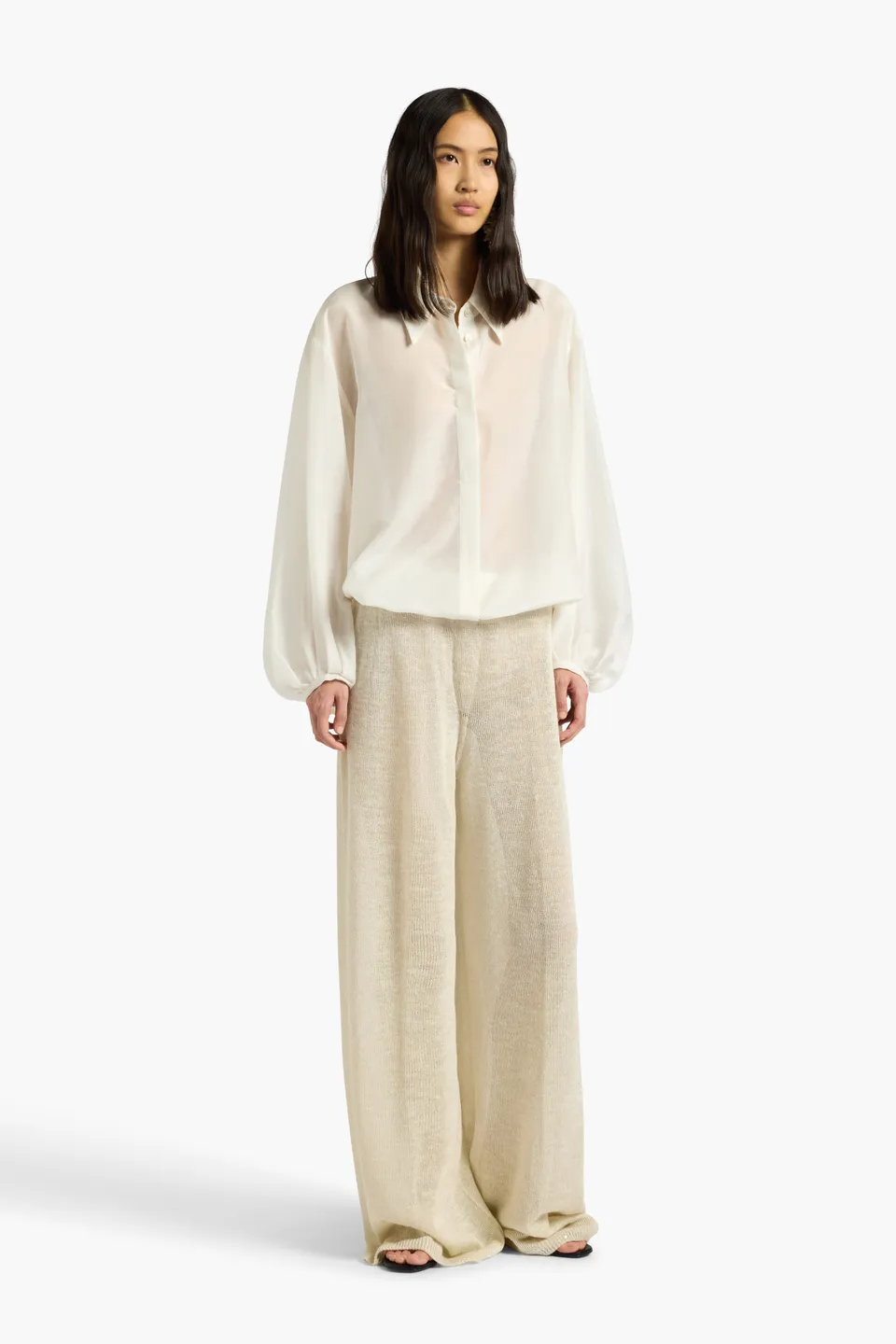 Liviana Conti Desdemone blouse Eucalipto 40 coton