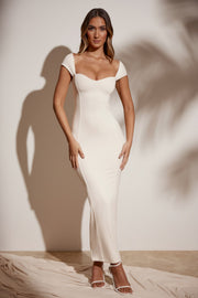 Oh Polly Dolcezza 5849 robe longue ivoire modal moulante
