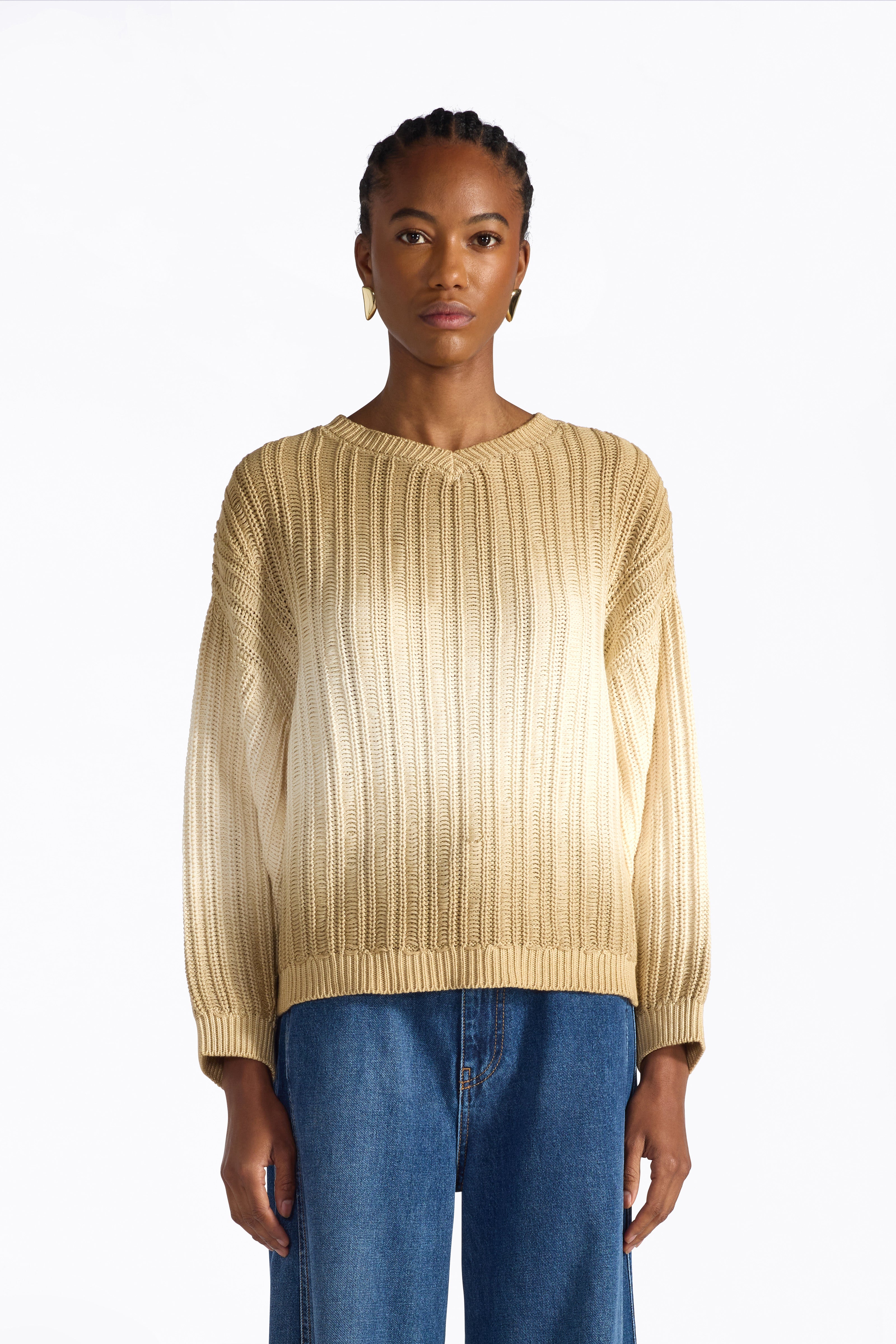 Liviana Conti Ulla pull coton tie-dye Cumino-Rugiada
