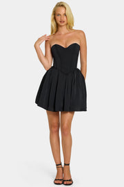 Oh Polly Emeline 7790 robe mini corset tulle noir