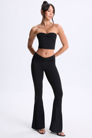 Oh Polly Edie haut bandeau twist noir modal