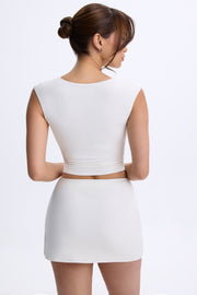 Oh Polly Lyra 9940 jupe blanche micro mini modal