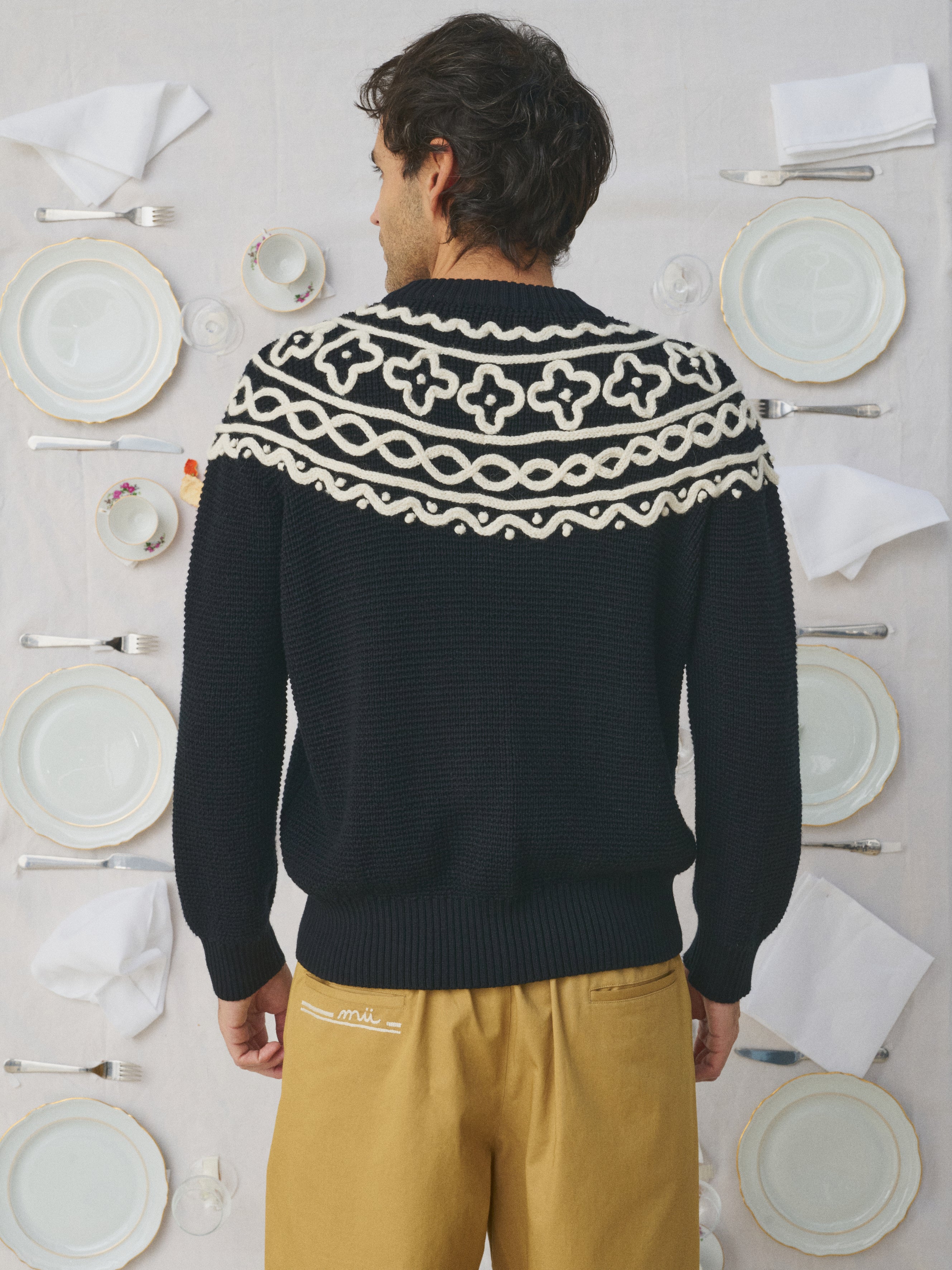 Mii a table Pata pull maille homme Taille M