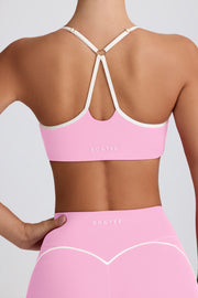 Oh Polly Bo+Tee BT2097 brassière sport rose bébé col coeur