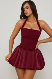 Oh Polly Ludmila 8381 micro mini robe corset rouge
