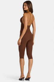 Oh Polly Wynn Combinaison Capri Marron Cacao Modal