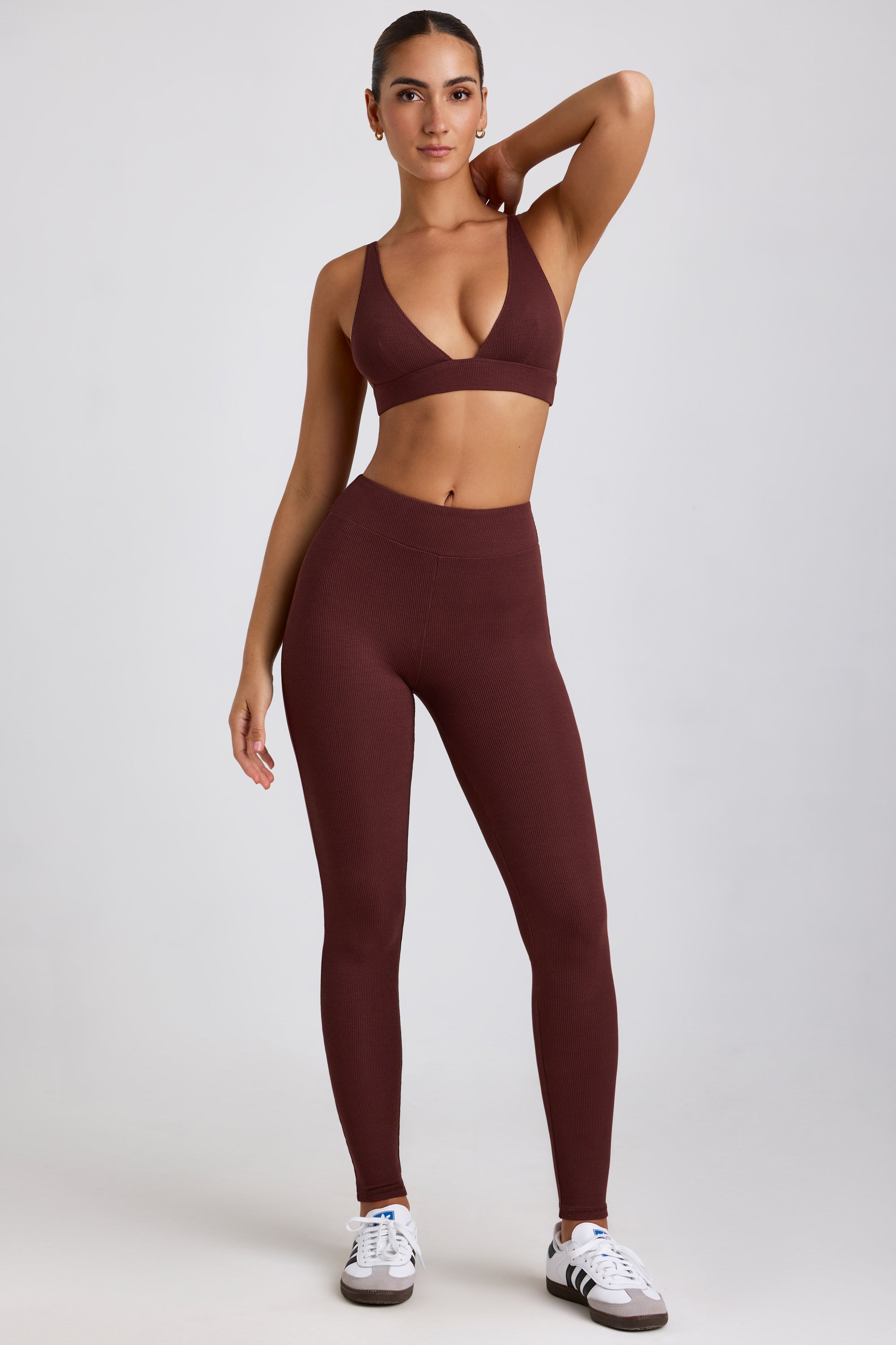 Oh Polly 8300 Legging Taille Haute Espresso Modal