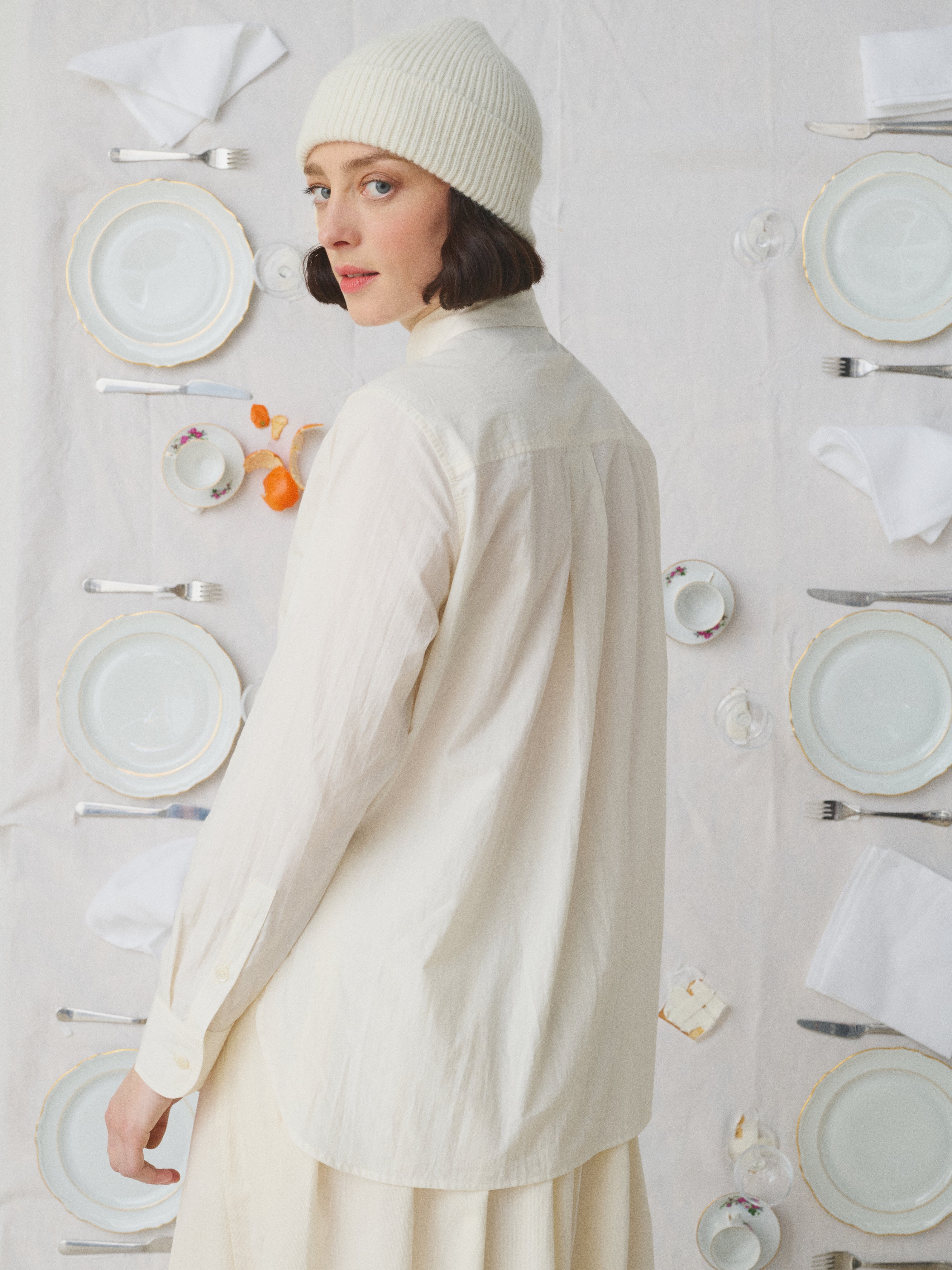 Mii Mii à table Chemise Assia chemise coton XS à XXL crème