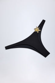 Oh Polly Swim Beqa bas de bikini noir taille haute