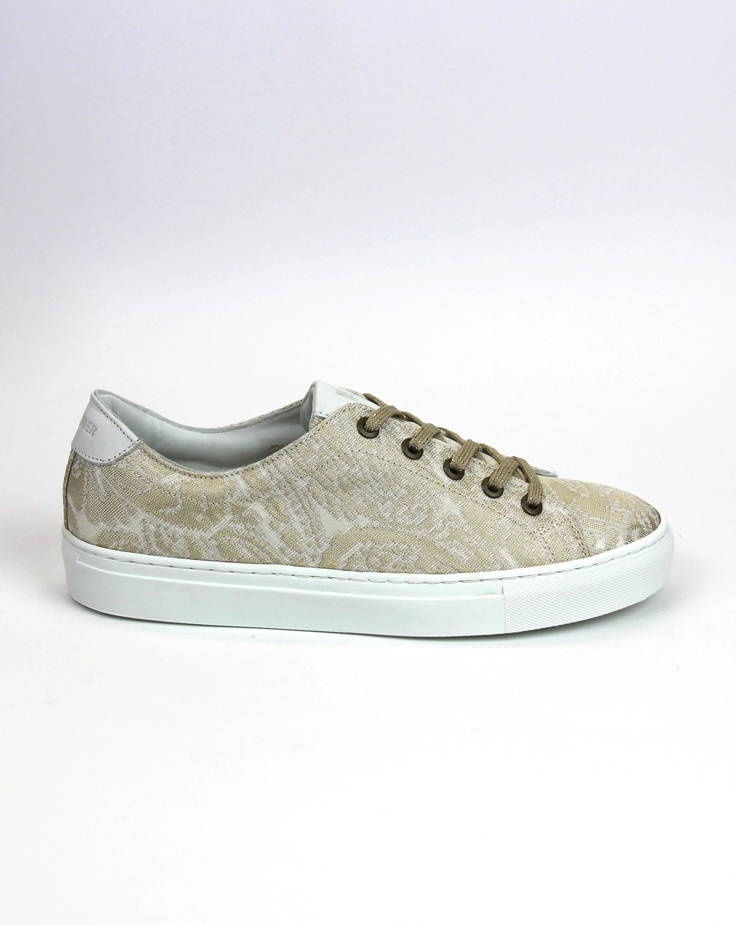 The Ethiquette Sneakers baskets brocart ivoire 36-41
