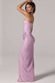 Oh Polly Embellished La Rochette robe maxi lavande strass