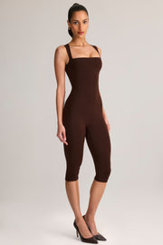 Oh Polly Luma combi capri modal marron chocolat