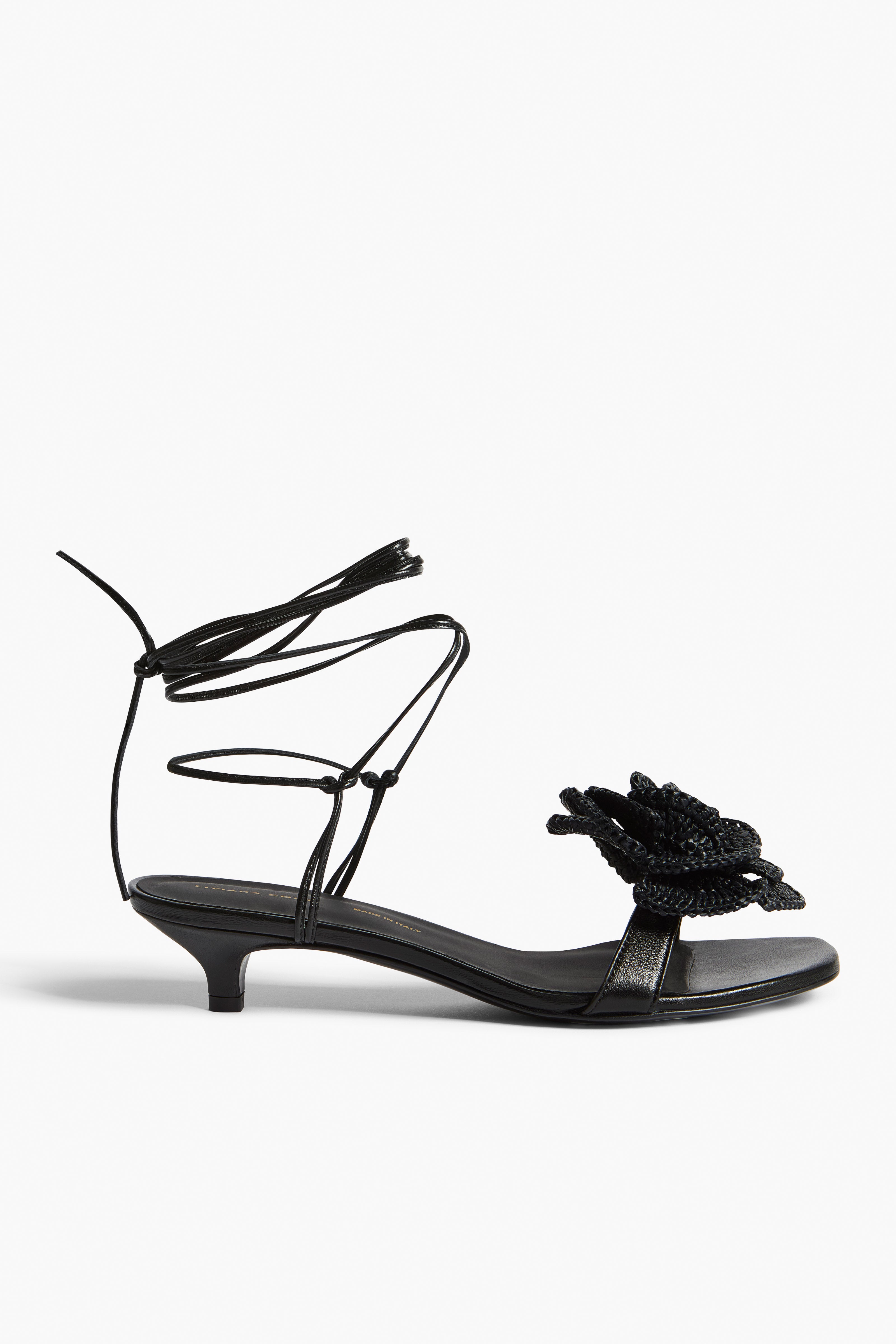 Liviana Conti Sabrina sandales noires nappa talon 30 mm