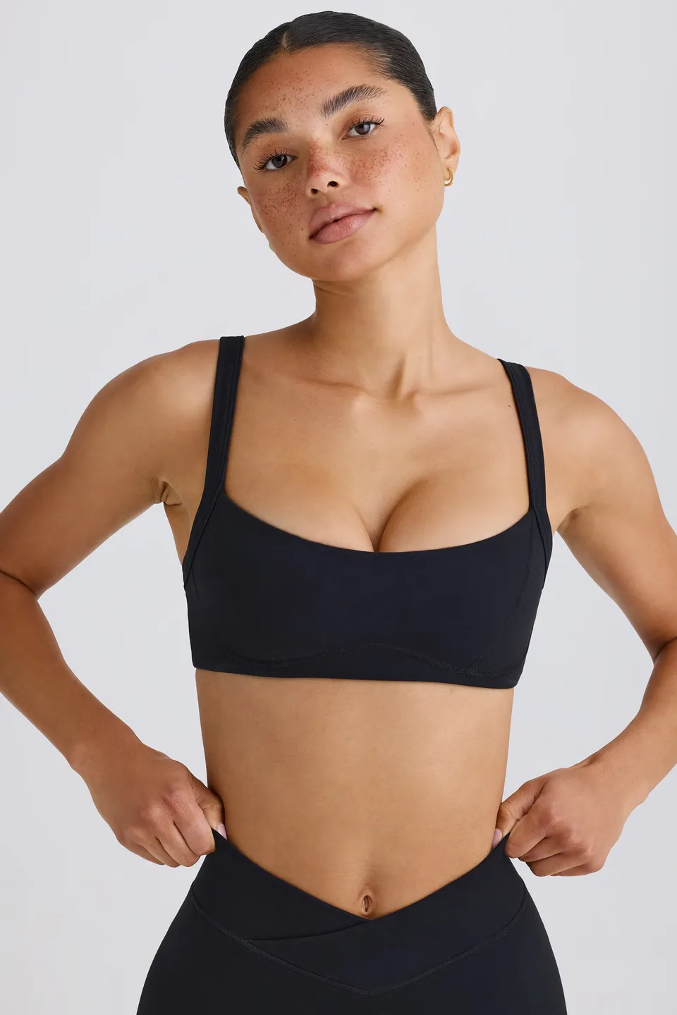 Oh Polly Bo+Tee brassière sport noire stretch