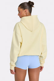 Oh Polly Oversized Applique Hoodie Sweat Citron Oversize