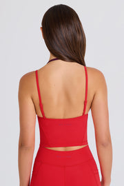 Bo+Tee BT1658 Débardeur Sport Crop Fraise Stretch